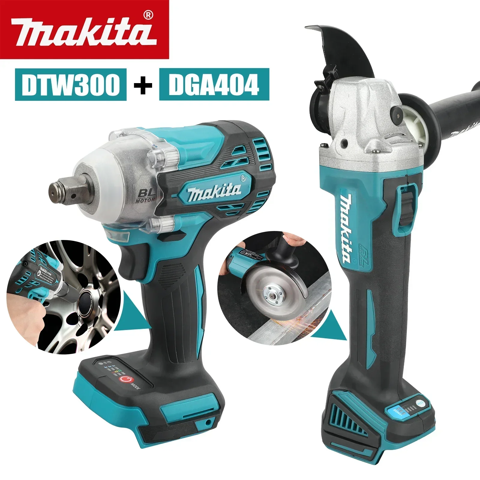 Makita Drill Dtw300 - Makita DTW300 DGA404: juego de herramientas